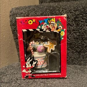 Vintage Matrix Looney Tunes Taz Cookie Jar Collectible Christmas Tree Ornament